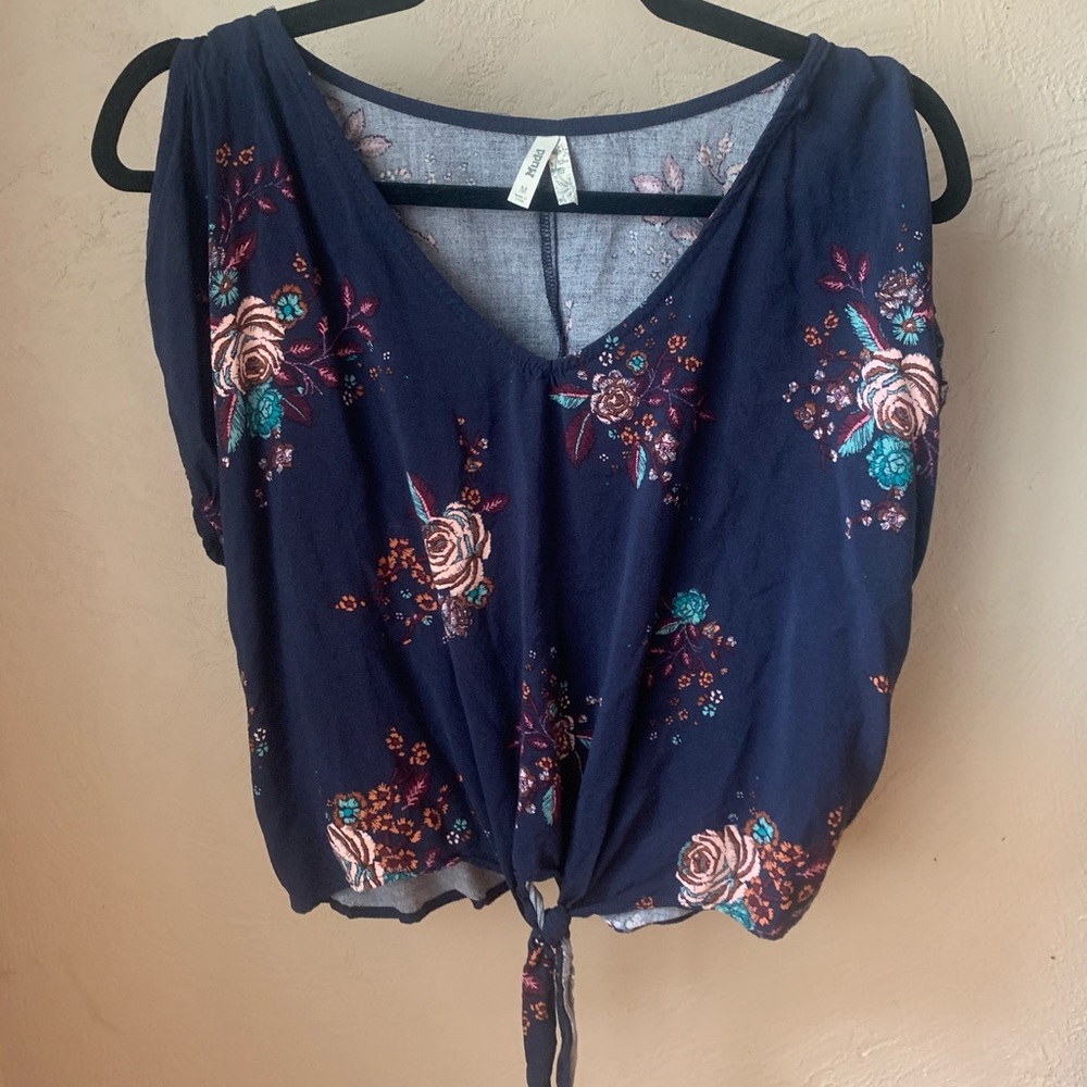 Flower print blouse